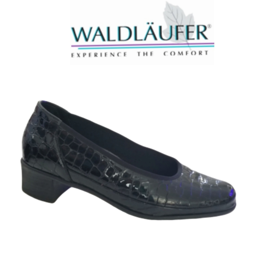 Waldlaufer Luftposter   Croc Black Patent …